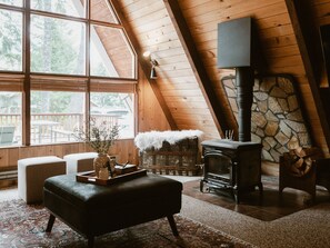 Enjoy a wood fire stove