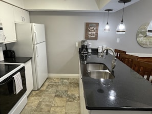 Fully stocked kitchen 