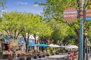 Walk the tree-lined streets of Redwood City.