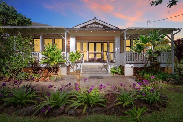 The Aloha House At Dusk