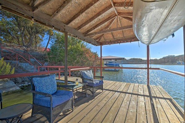 Granbury Vacation Rental | 3BR | 2.5BA | Stairs Required for Access