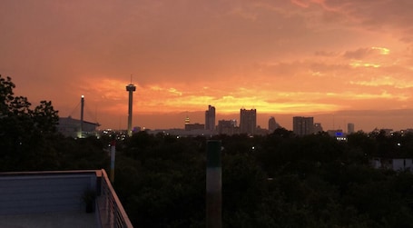 Blick von der Unterkunft