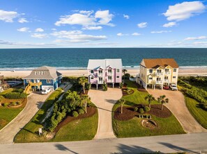 House sits right on top of a tall dune. Makes for unparalleled views. Pinnacle!