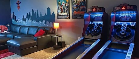 Our Avengers Themed Game Room has something for every member of the family!