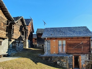 Sky, Building, Window, Wood, House, Cottage, Slope, Rural Area, Facade, Roof