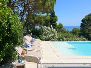 Piscine, Mobilier De Jardin, Recours, Ombre, Balancelle, Eco Hôtel, Loisir, Jardin, Tropiques, Chaise