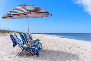 The Beach!  Boardwalk at the back door leads right here 🏖️ 😎 🏡