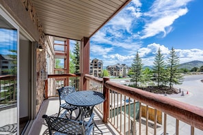 Unwind with a breathtaking mountain vista from your own private balcony