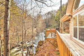 Furnished Deck | Creek Views