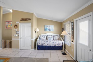 Twin trundle bed.