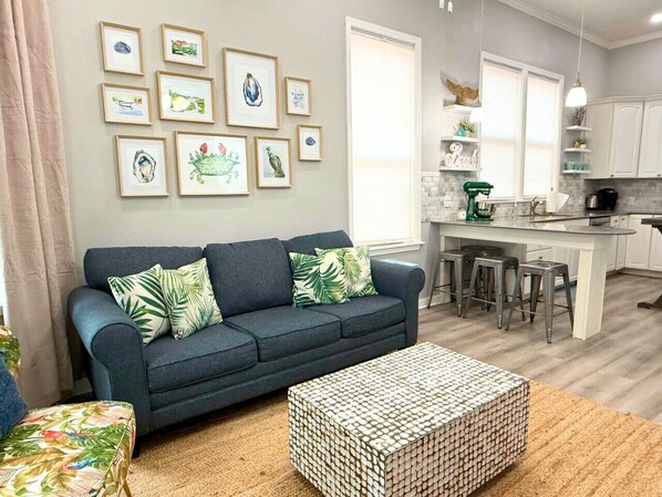 Get cozy with family or friends, grab a board game (provided), and make some memories!