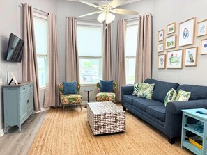 You will  instantly fall in love with the clean, expertly crafted and luxurious comfortable living room.