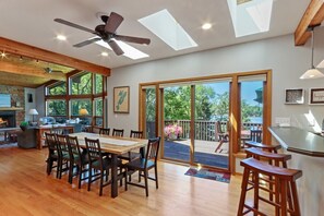 Dining Table for 8 with sliding door to balcony
