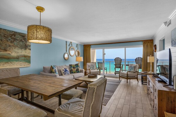 Dining to living room view