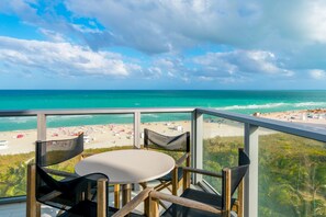 Oceanfront Private Balcony with Furniture