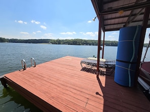 Swim platform & Swim mat at the dock