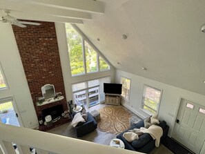 View from upstairs landing 