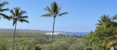 View of Papohaku Beach and the ocean