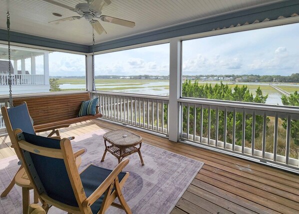 Porch Views of Marsh & Creek