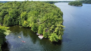 View of the property and bay.