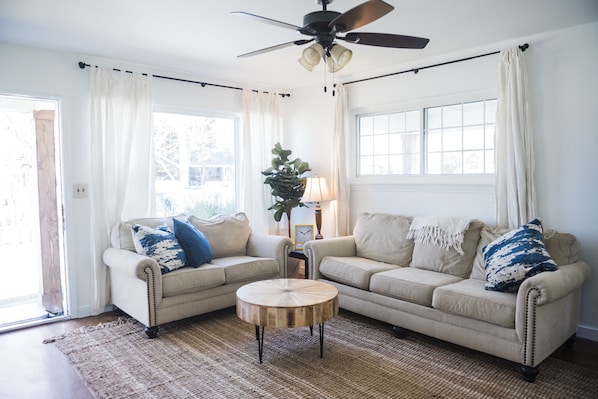 Warm and welcoming living room