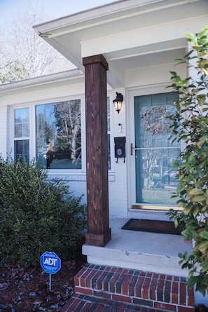Security camera and keyless front door