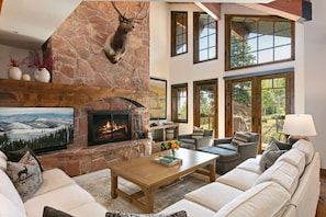 Fireplace, Indoors, Furniture, Living Room, Home Decor