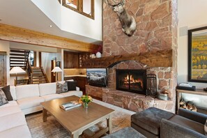 Indoors, Fireplace, Furniture, Living Room, Home Decor