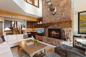 Indoors, Fireplace, Furniture, Living Room, Home Decor