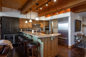 Furniture, Room, Indoors, Hardwood, Kitchen Island