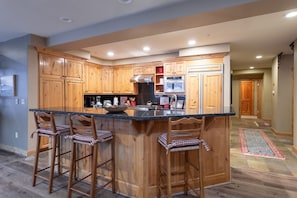 Furniture, Room, Indoors, Kitchen Island, Hardwood