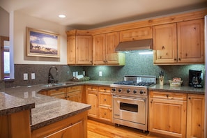 Room, Indoors, Kitchen, Furniture, Flooring