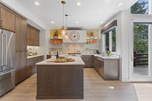 Indoors, Kitchen, Refrigerator, Kitchen Island, Home Decor