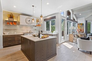 Kitchen, Indoors, Kitchen Island, Home Decor, Door
