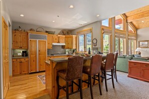 Indoors, Kitchen, Hardwood, Dining Room, Dining Table