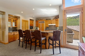 Indoors, Kitchen, Dining Room, Dining Table, Table
