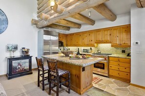 Indoors, Kitchen, Kitchen Island, Stained Wood, Hardwood