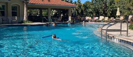 Heated resort-style pool.  