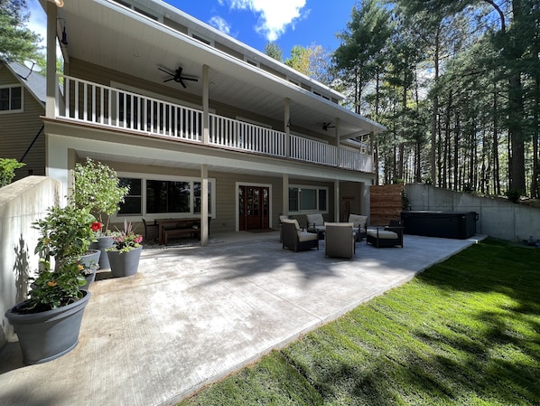 Lakeside patio