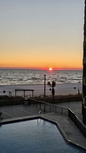 Sunset from the balcony!