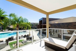 Balcony with Pool View