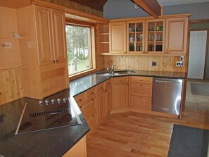 high end kitchen appliances including convenience of a dishwasher