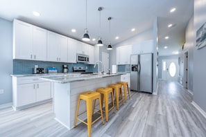 A new kitchen and renovated open floor plan!