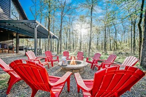 Gather by the fire, share stories, and unwind beneath the starry night sky.