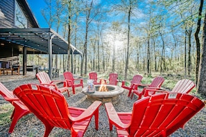 Gather by the fire, share stories, and unwind beneath the starry night sky.