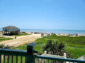 Sweeping views and steps to the sand!