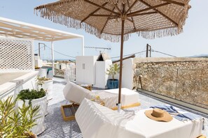 The breath taking roof terrace