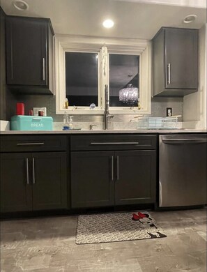 Diswasher and cozy kitchen 