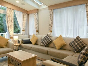 Living area | The Hollies Lodge, Prenteg, Porthmadog