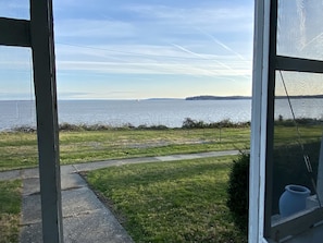 View from the porch. Enjoy ospreys and eagles, sailboats and ships.